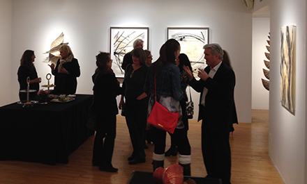 Jennifer Falck Linssen :: Chicago Art Source Gallery opening reception, Siena on left